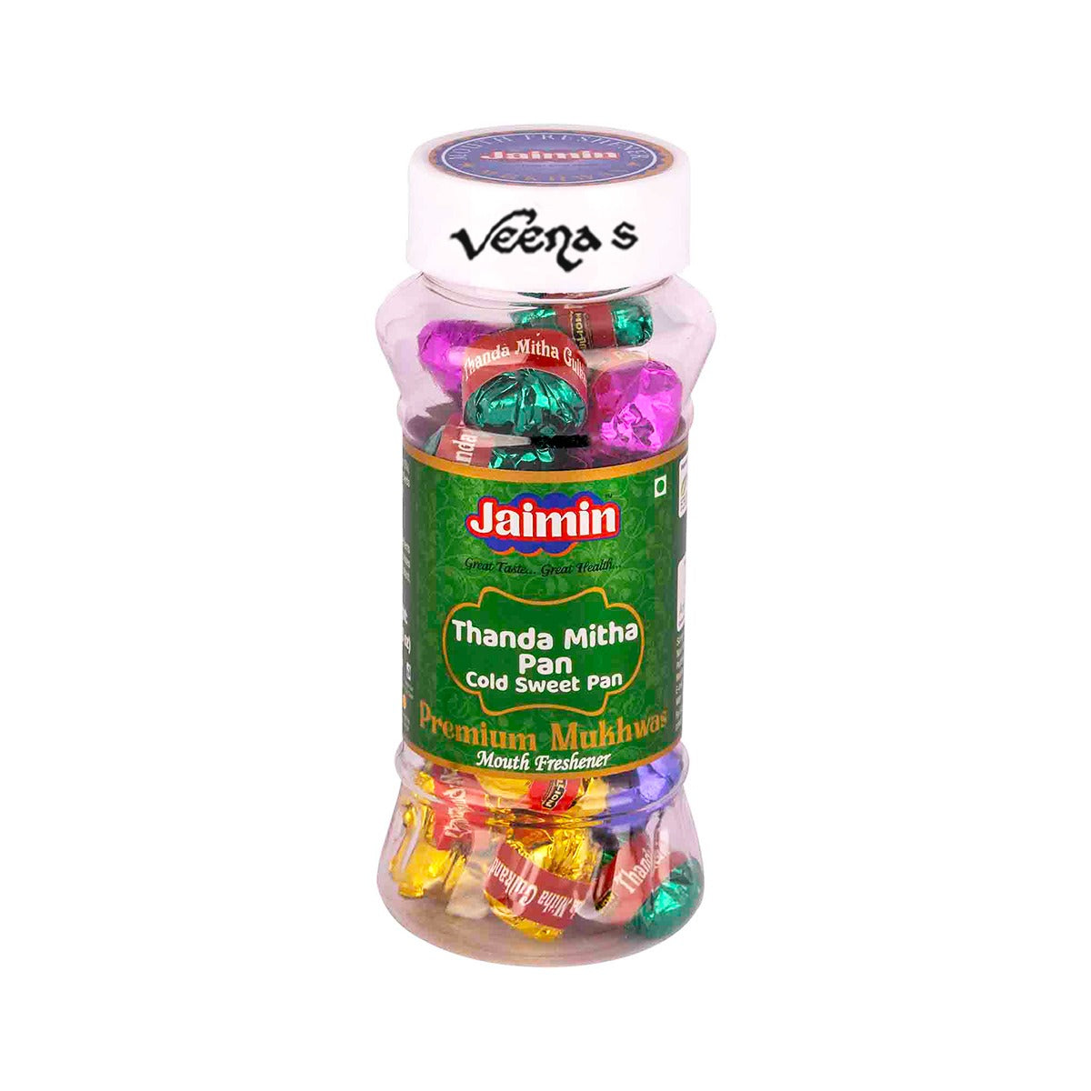 Buy Jaimin Thanda Mitha Pan (Cold Sweet Pan)120g at Veenas.com - Online Indian Grocery Store UK