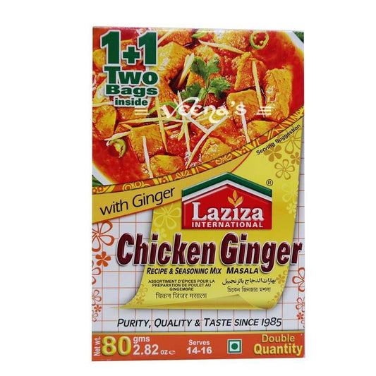 Laziza Chicken Ginger Masala 80G - veenas.com