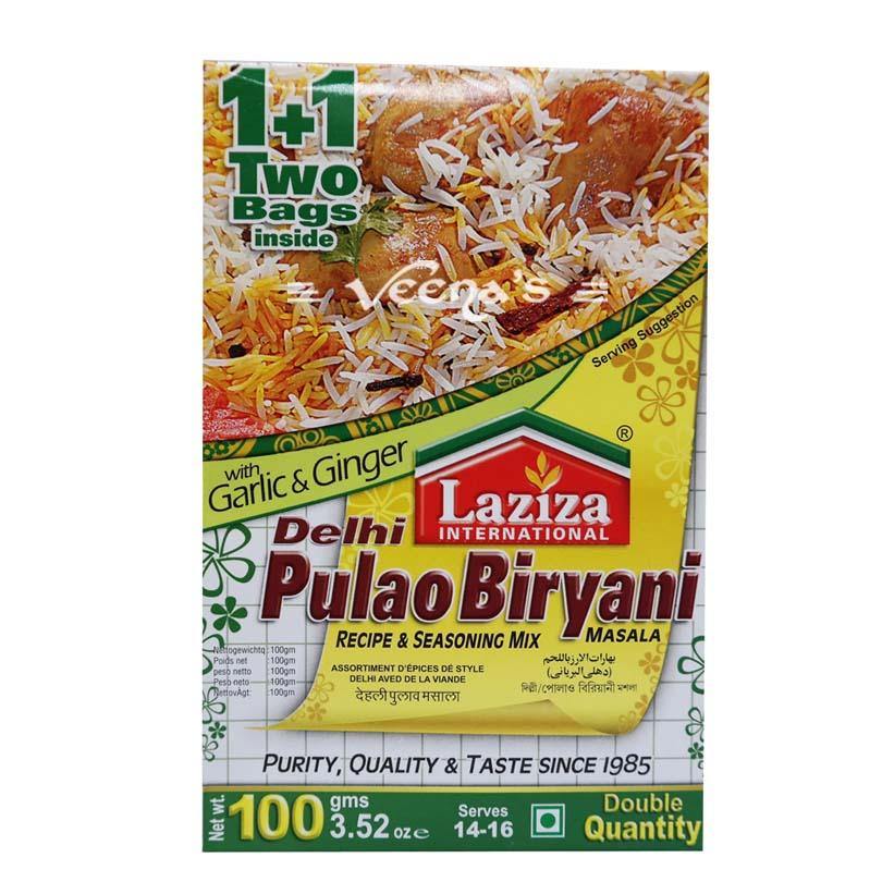 Buy Laziza Delhi Pulao Biryani Masala 100g at Veenas.com - Online Indian Grocery Store UK