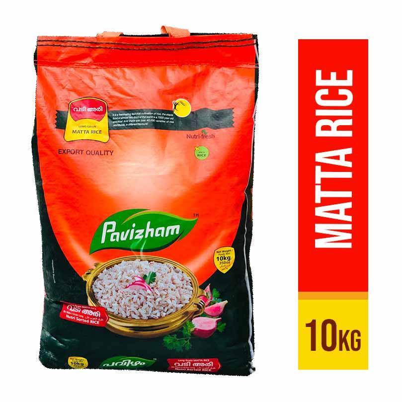 Buy Pavizham Matta Rice 10kg at Veenas.com - Online Indian Grocery Store UK