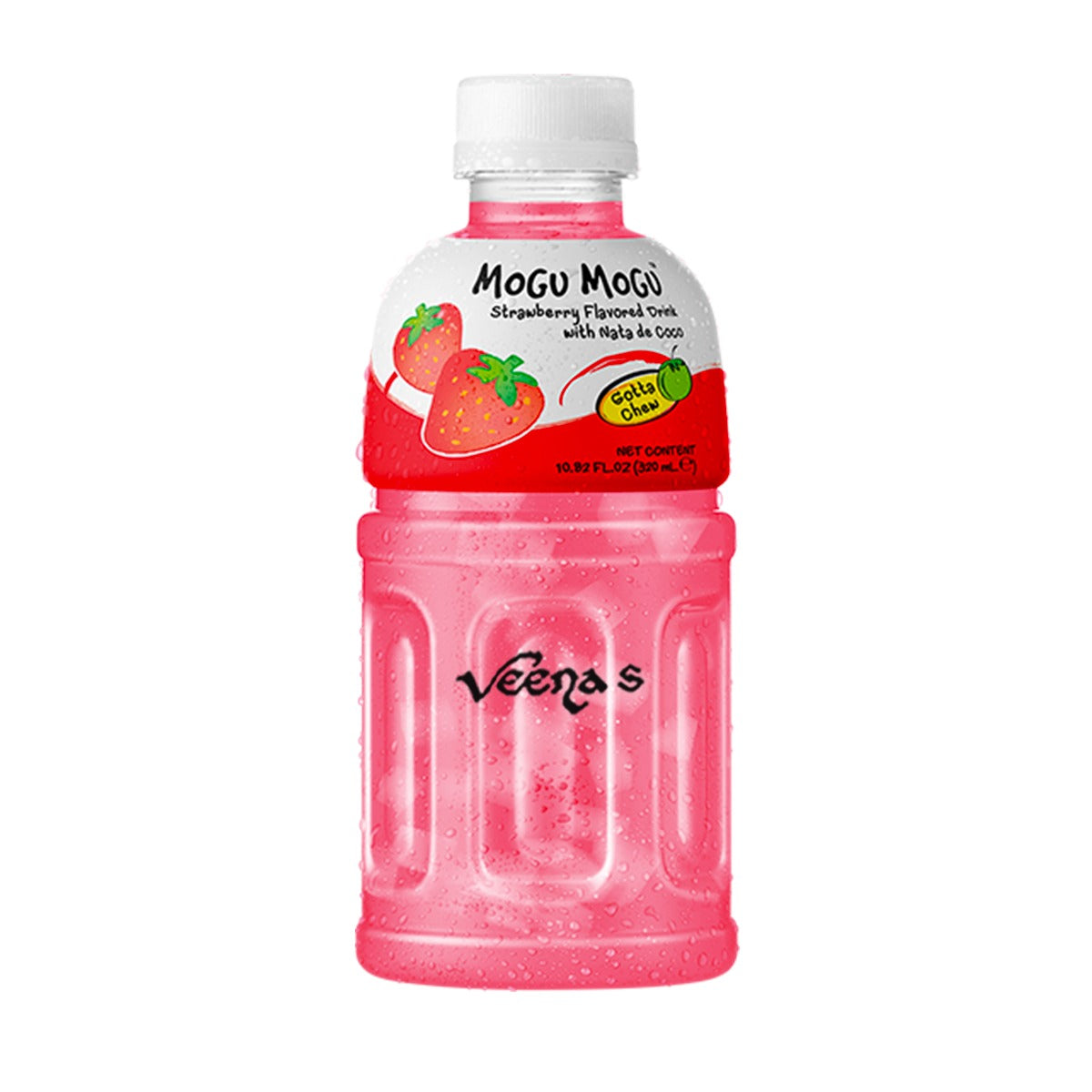 Buy Mogu Mogu Strawberry Flavoured Drink 320ml at Veenas.com - Online Indian Grocery Store UK