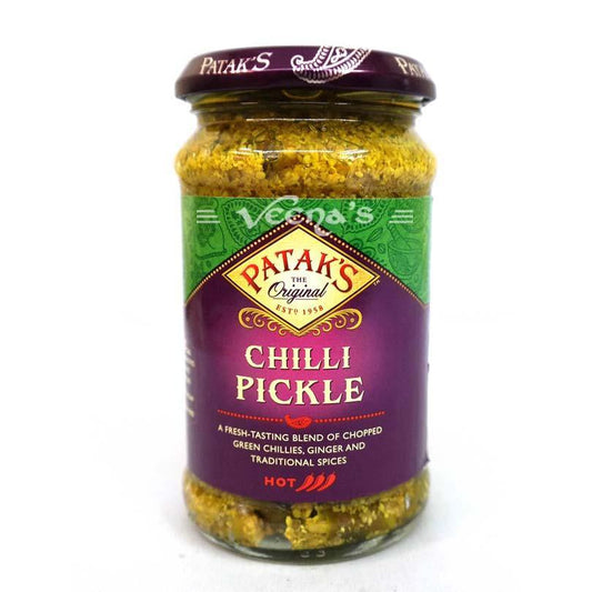 Pataks Chilli Hot Pickle 283g - veenas.com