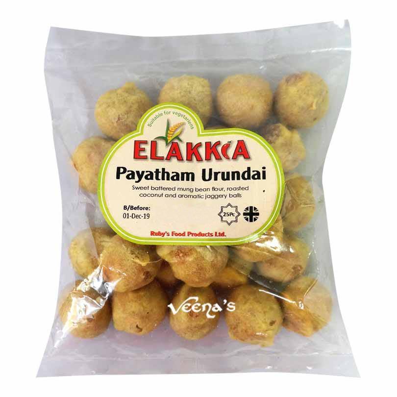 Buy Elakkia Payatham Urundai 25pcs at Veenas.com - Online Indian Grocery Store UK