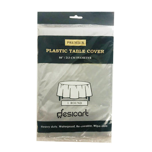 Udl Assorted Round Table Cover Silver Ptc12