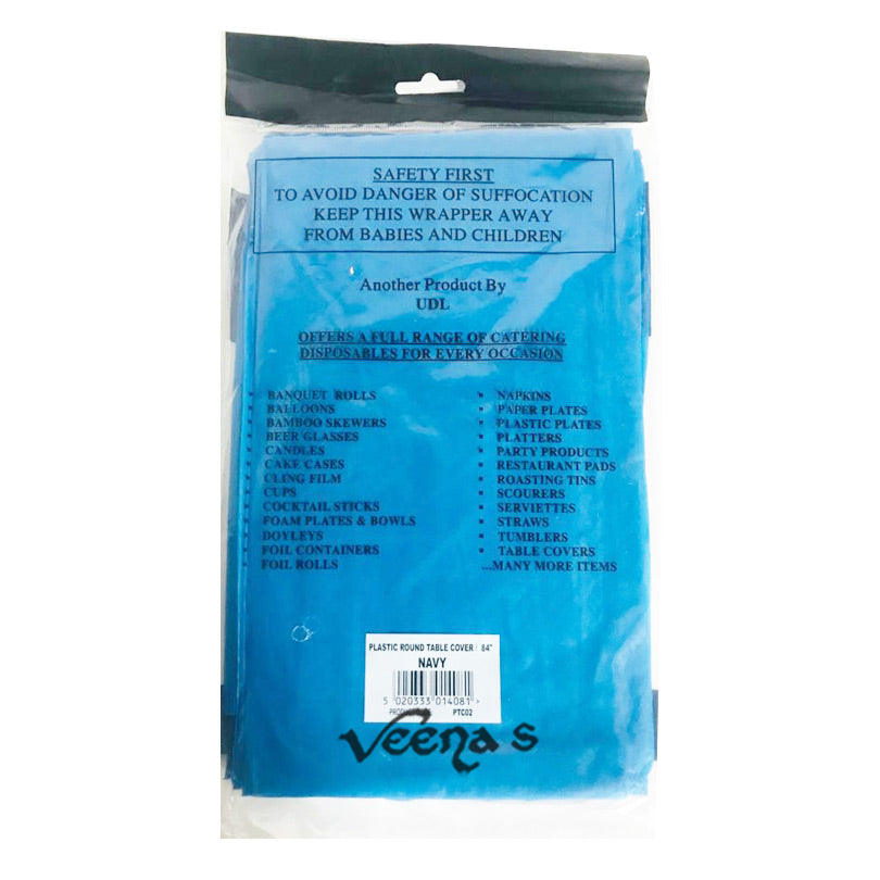 UDL Assorted Round Table Cover Navy Ptc02