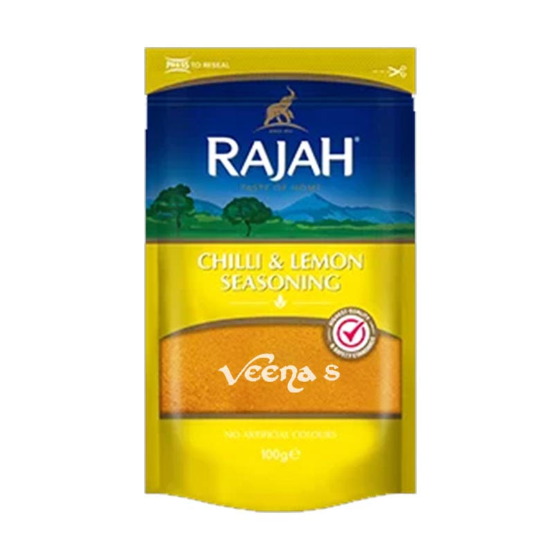 Buy Rajah Chilli & Lemon Seasoning 100g at Veenas.com - Online Indian Grocery Store UK