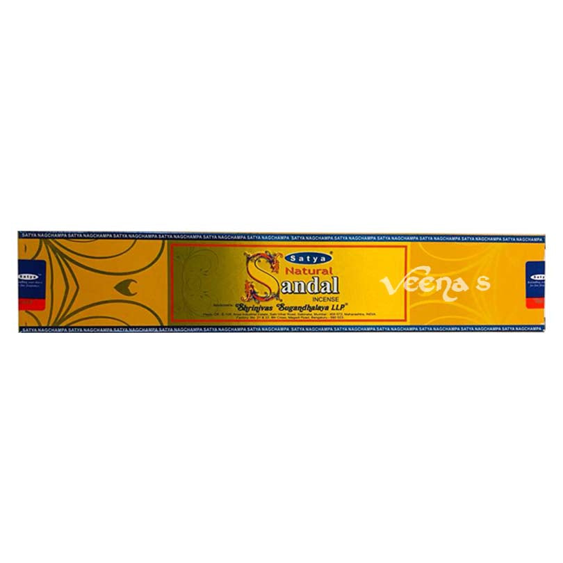 Satya Nag Champa: Sai Baba Natural Soap, Large, 150 g, 5 oz, 4 Piece