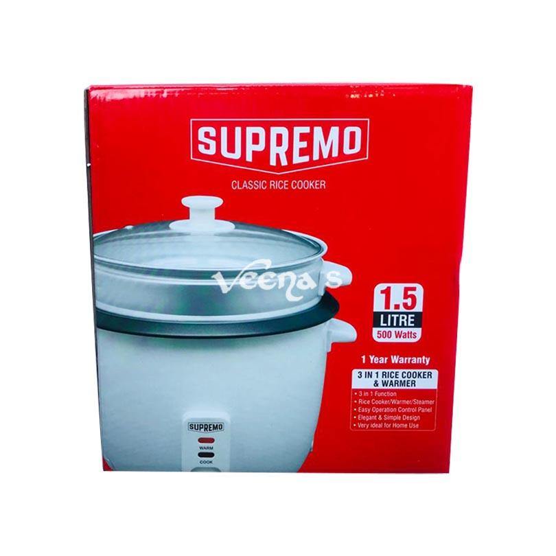 Buy Supremo Rice Cooker 1.5ltr at Veenas.com - Online Indian Grocery Store UK
