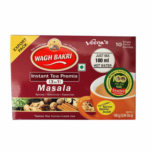 Wagh Bakri 3 In 1 Instant Tea Premix (Masala) (10 Sachets)