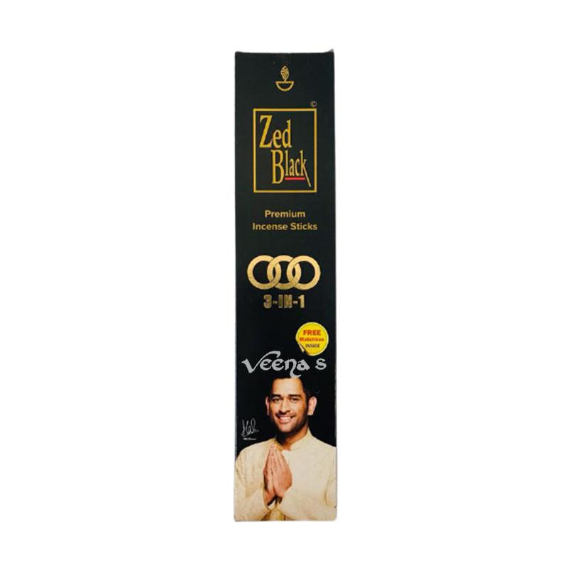 Zed Black Premium Incense Sticks 100g (3 in 1) - Triple Fragrance Blend