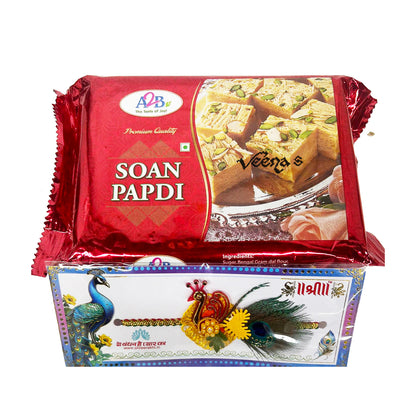 Buy A2B Soan Papdi 250g + Free Rakhi at Veenas.com - Online Indian Grocery Store UK