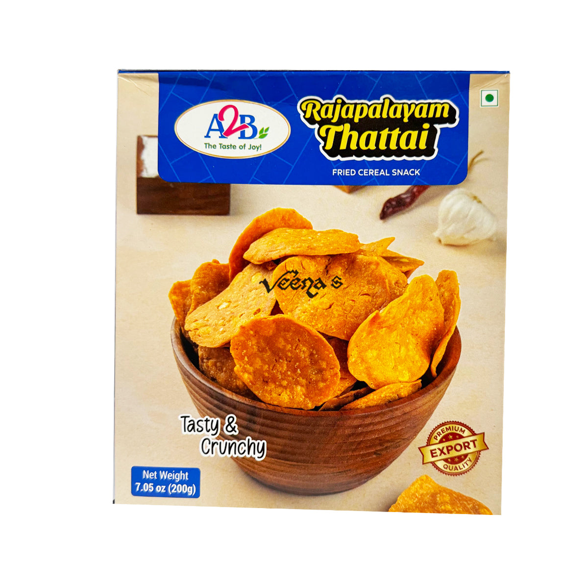 Buy A2B Rajapalayam Thattai 200g at Veenas.com - Online Indian Grocery Store UK