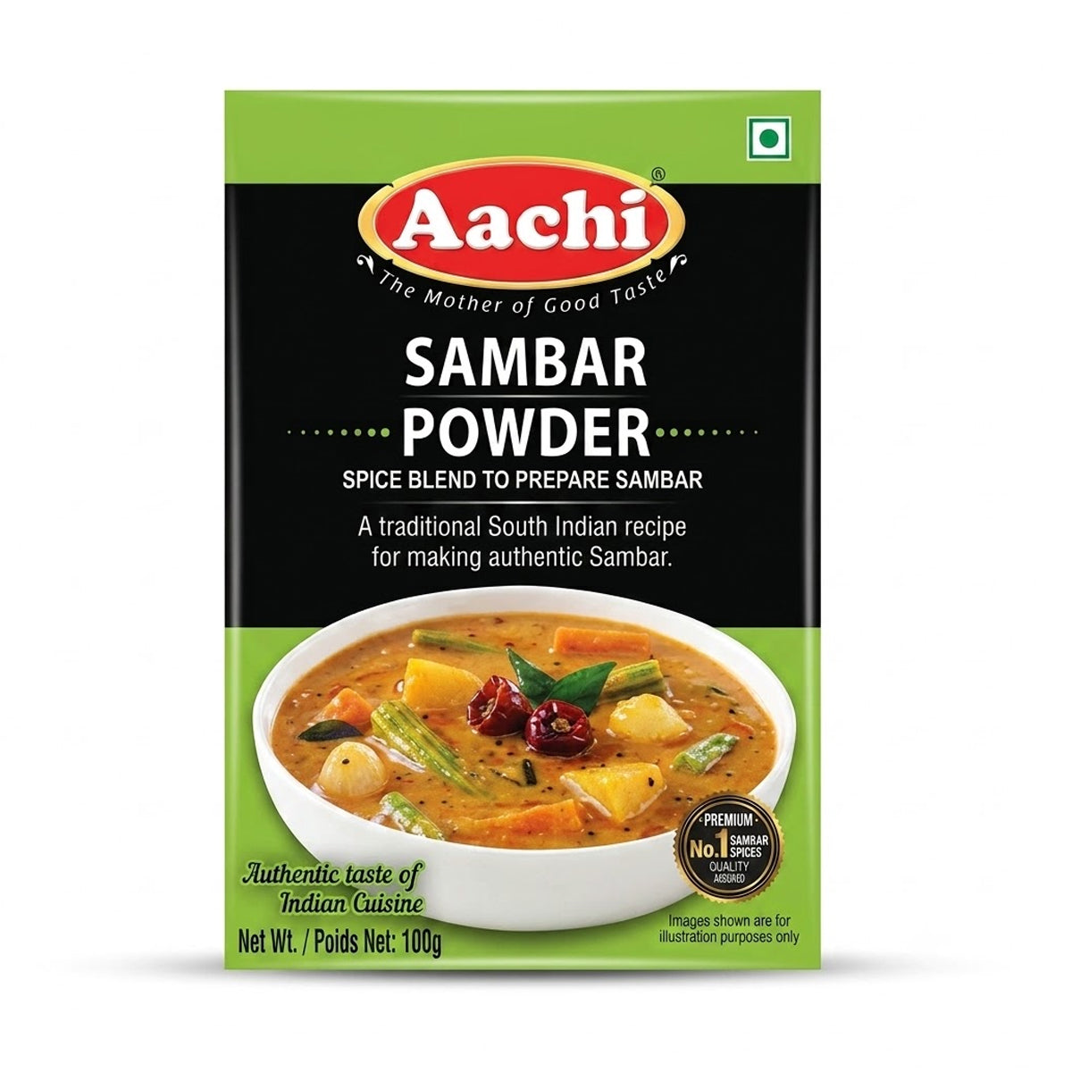 Buy Aachi Sambar Powder 100g Veenas.com - online Indian Grocery Store UK