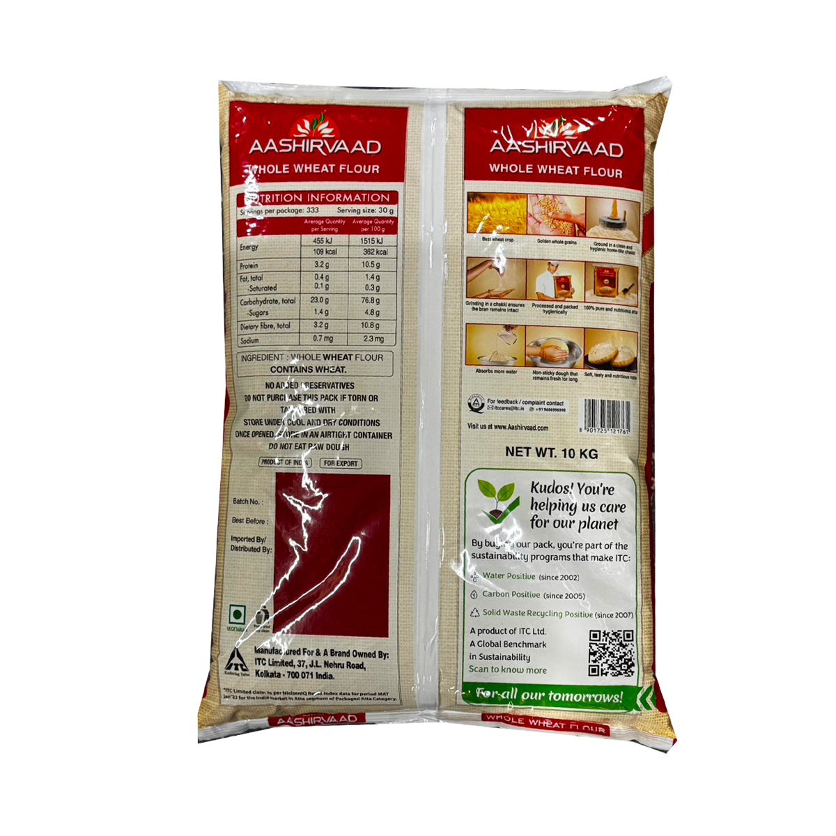 Aashirvaad Whole Wheat Flour 10kg