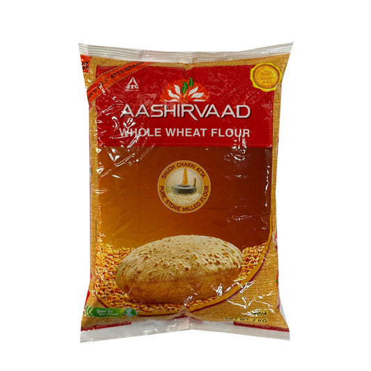 Aashirvaad Whole Wheat Flour (Export Pack) – Pure chakki atta for soft rotis