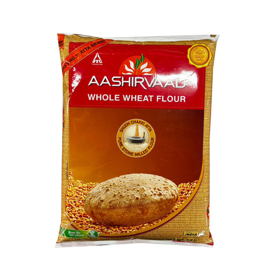 Aashirvaad Whole Wheat Flour (Export Pack) – Pure chakki atta for soft rotis