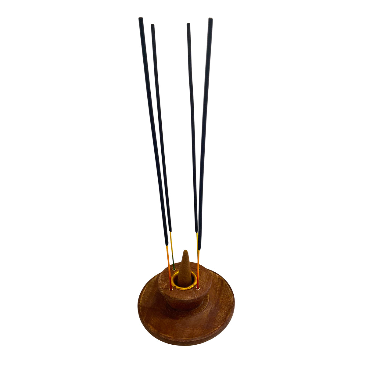 Buy Agarbatti Stand Round Wood 80g at Veenas.com - Online Indian Grocery Store UK