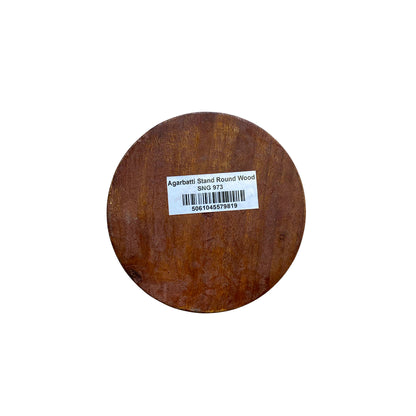 Buy Agarbatti Stand Round Wood 80g at Veenas.com - Online Indian Grocery Store UK