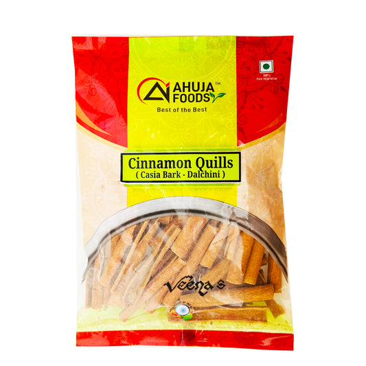 Ahuja Foods Cinnamon Quills (Casia Bark-Dalchini) 150g