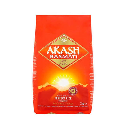 Buy Akash Basmati Rice 2kg at Veenas.com - Online Indian Grocery Store UK