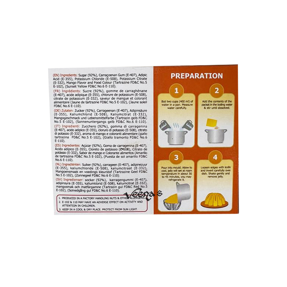 Buy Al Noor Mango Jelly Crystals 90g at Veenas.com - Online Indian Grocery Store UK