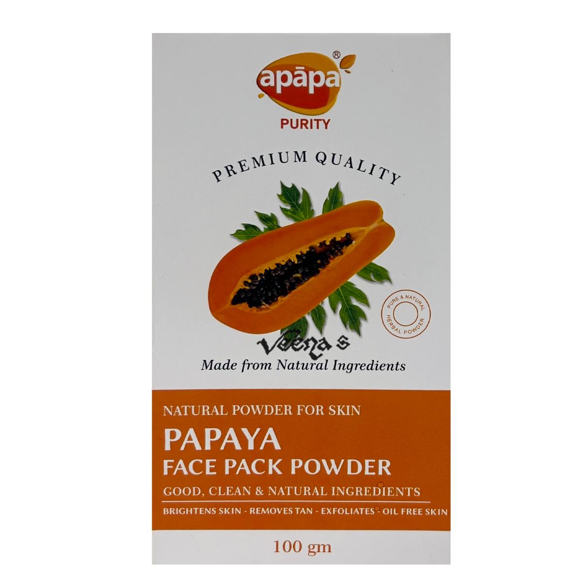 Apapa Papaya Face Pack Powder 100g