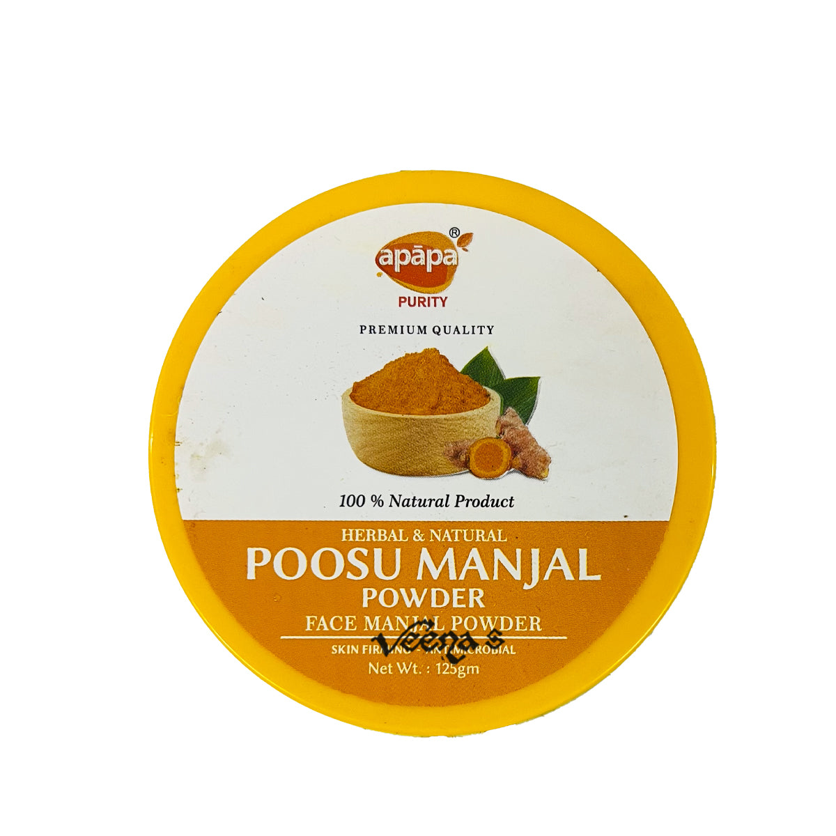 Buy Apapa Poosu Manjal 125g at Veenas.com - Online Indian Grocery Store UK