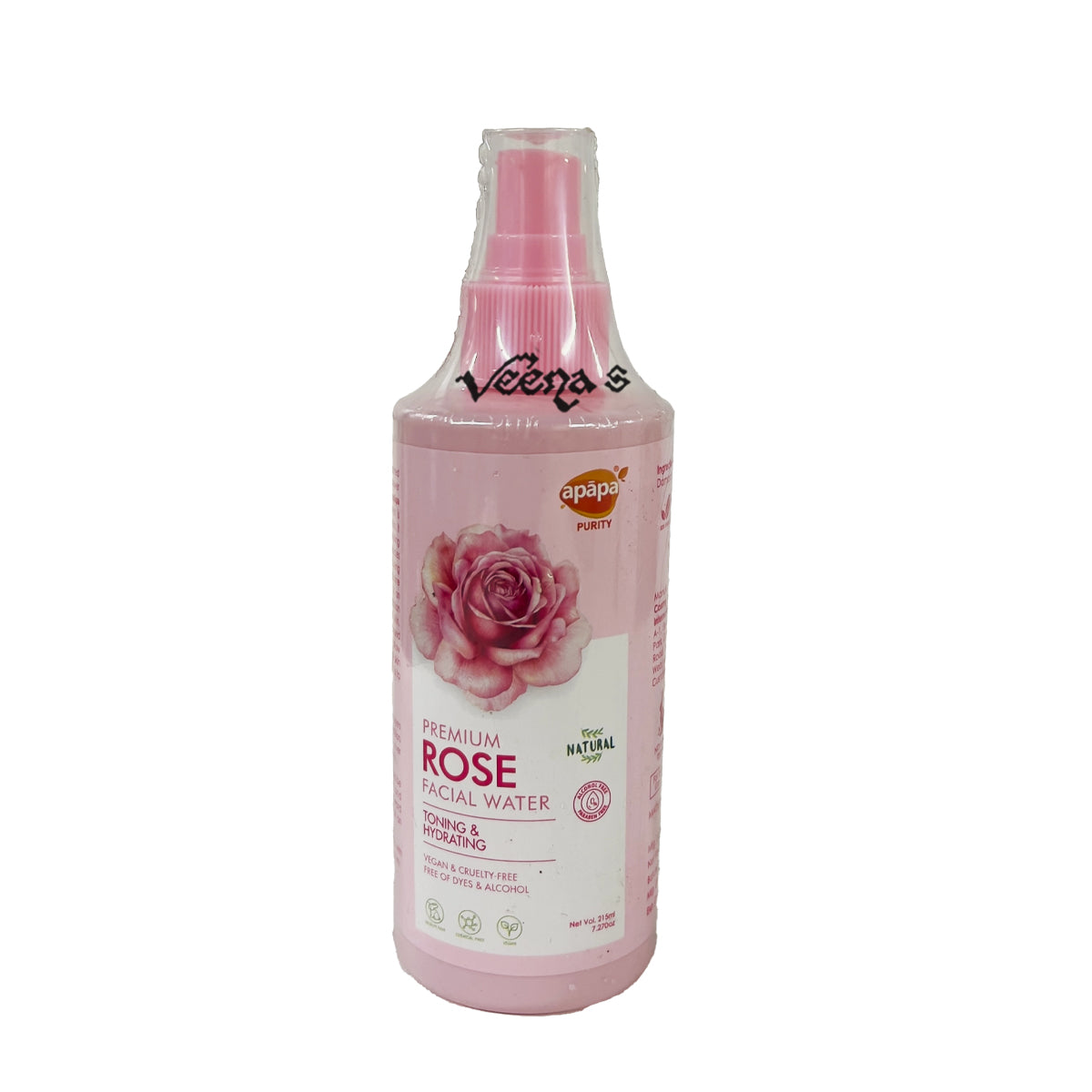 Buy Apapa Rose Facial Water 215ml at Veenas.com - Online Indian Grocery Store UK