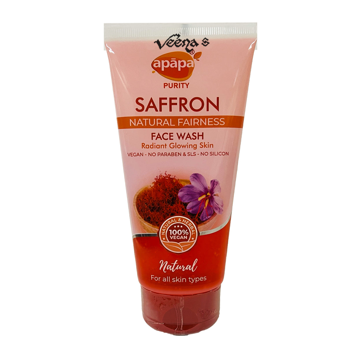 Buy Apapa Saffron Face Wash 150ml at Veenas.com - Online Indian Grocery Store UK