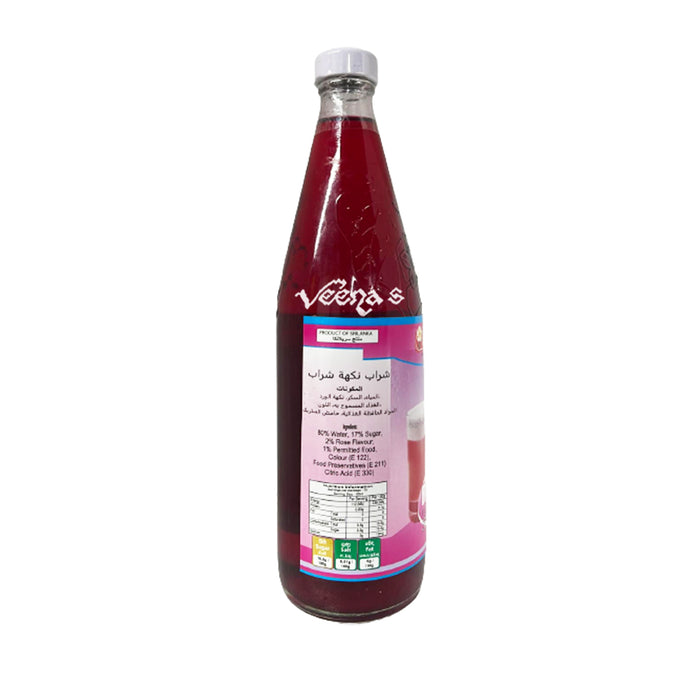 Araliya Rose Flavour Syrup 750ml