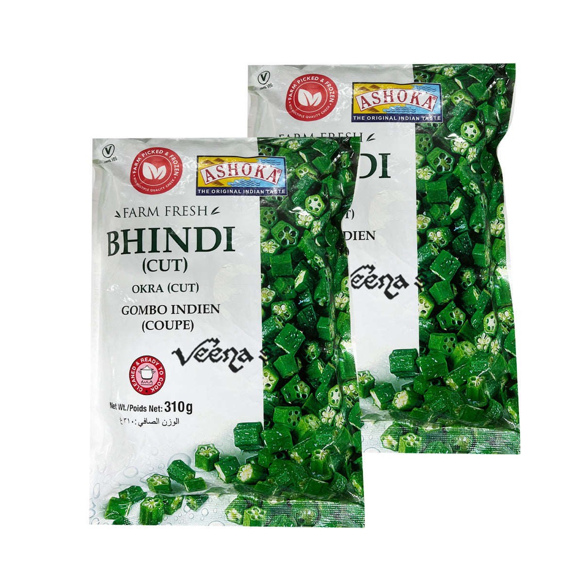 Buy Ashoka Bhindi Cut 310g at Veenas.com - Online Indian Grocery Store UK