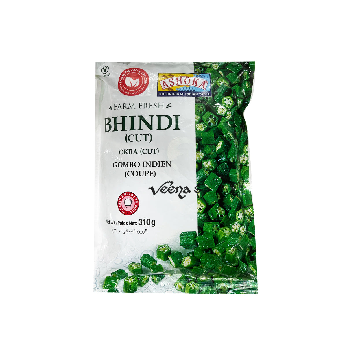Buy Ashoka Bhindi Cut 310g at Veenas.com - Online Indian Grocery Store UK