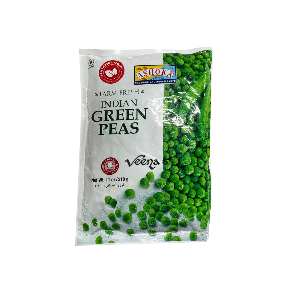 Buy Ashoka Indian Green Peas 310g at Veenas.com - Online Indian Grocery Store UK