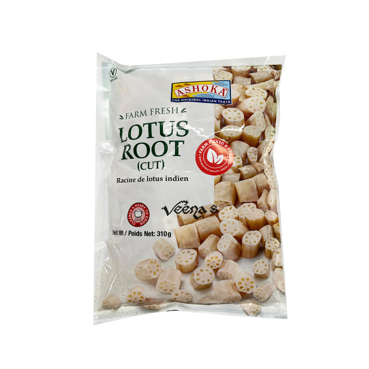 Buy Ashoka Lotus Root 310g at Veenas.com - Online Indian Grocery Store UK
