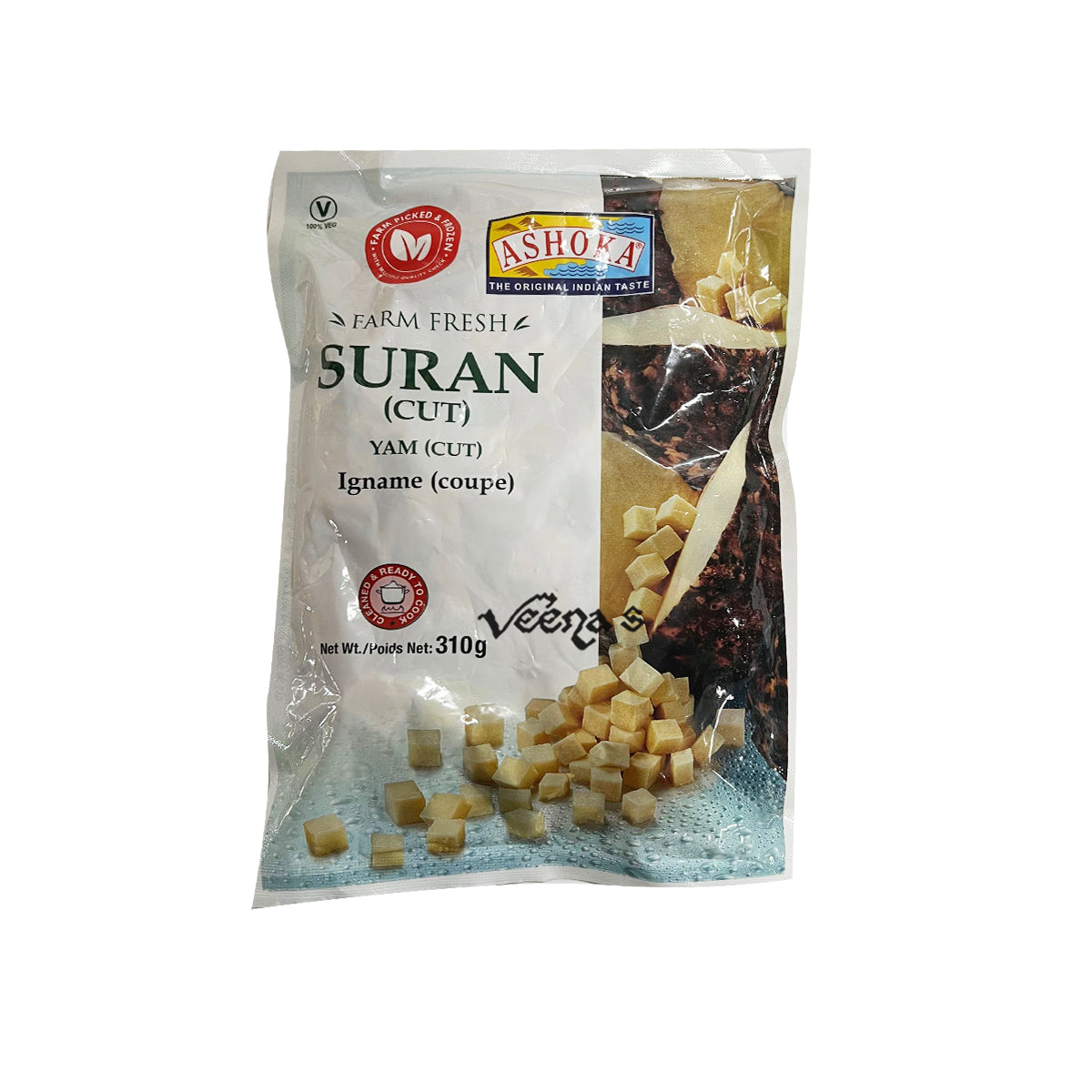 Buy Ashoka Suran (Cut) 310g at Veenas.com - Online Indian Grocery Store UK