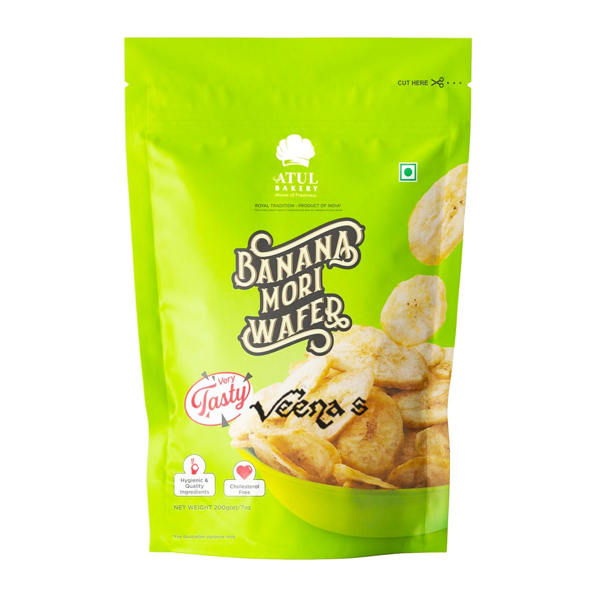 Atul Bakery Banana Mori Wafer 200g
