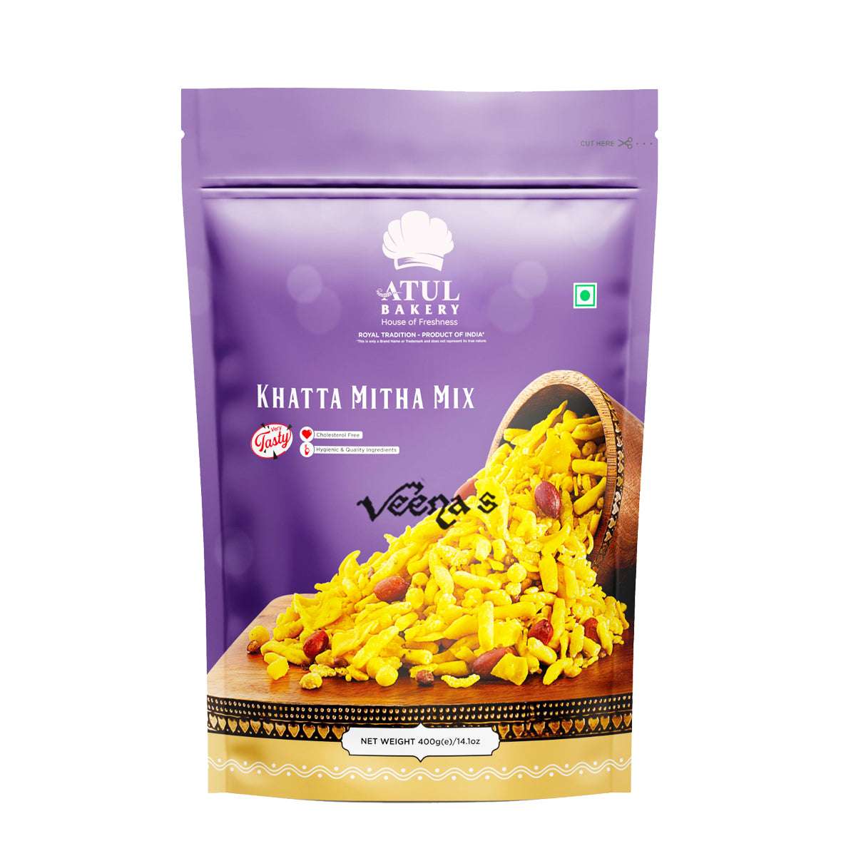 Buy Atul Bakery Khatta Mitha Mix 400g at Veenas.com - Online Indian Grocery Store UK