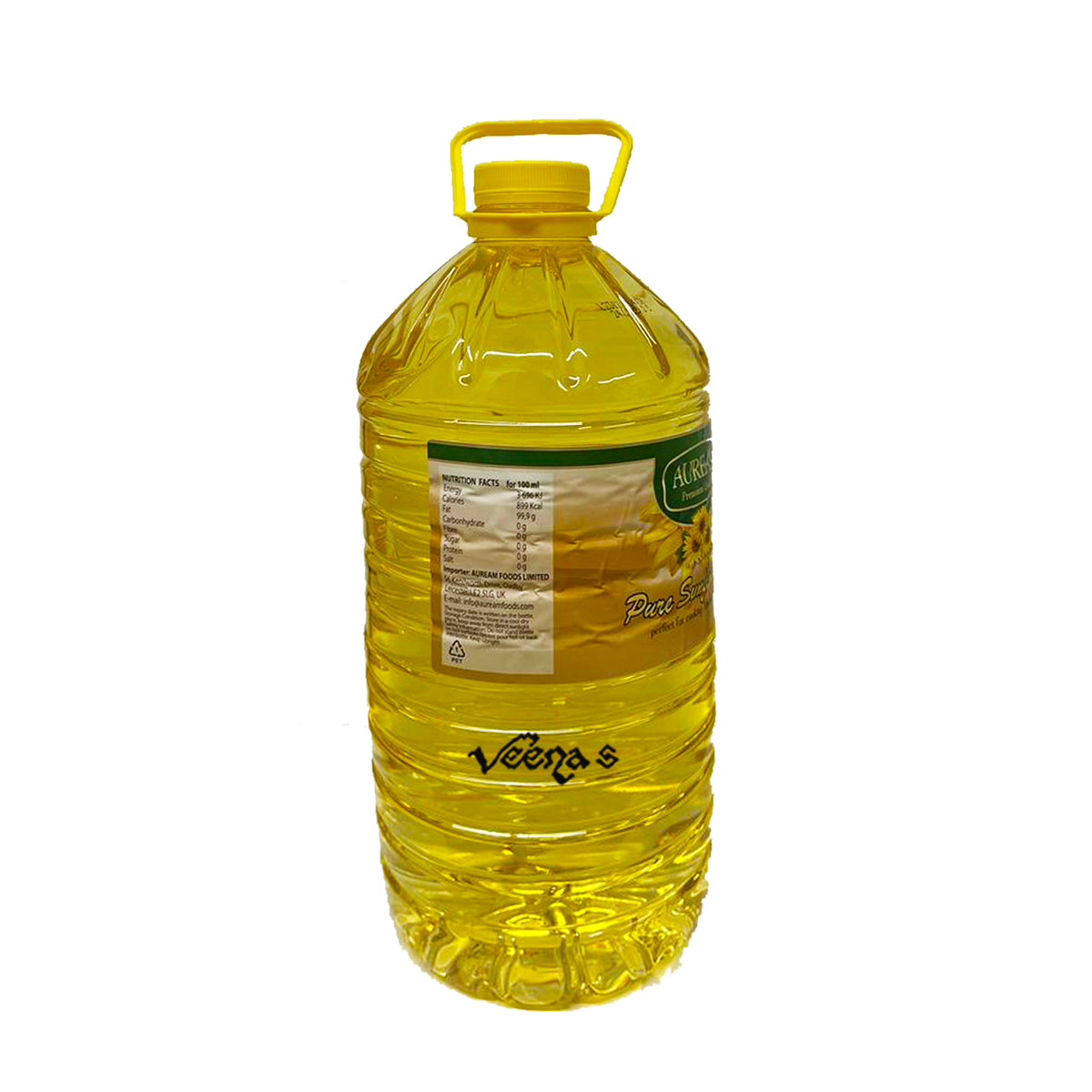 Auream Pure Sunflower Oil 5Litre– veenas.com