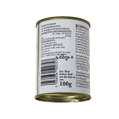 Buy Borwick's Bicarbonate Of Soda 100g at Veenas.com - Online Indian Grocery Store UK