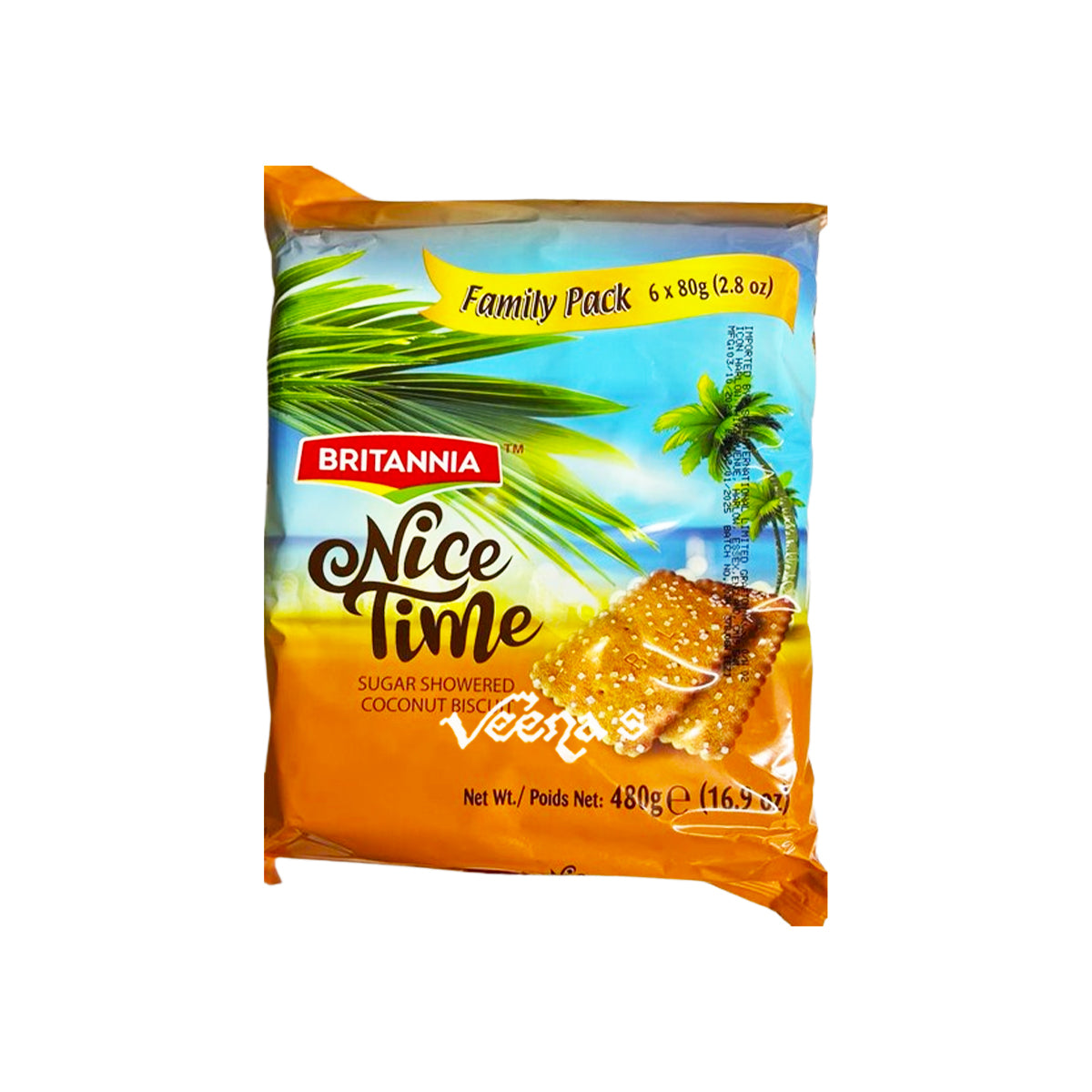 Buy Britannia Nice Time Family Pack 480g at Veenas.com - Online Indian Grocery Store UK