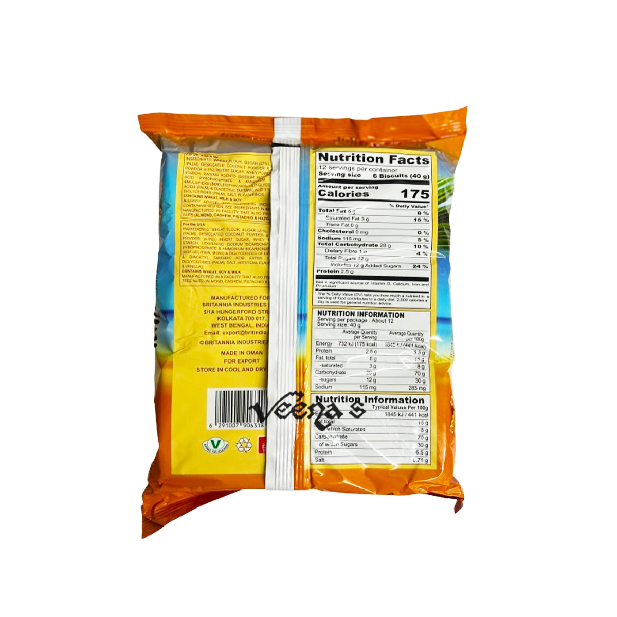 Buy Britannia Nice Time Family Pack 480g at Veenas.com - Online Indian Grocery Store UK