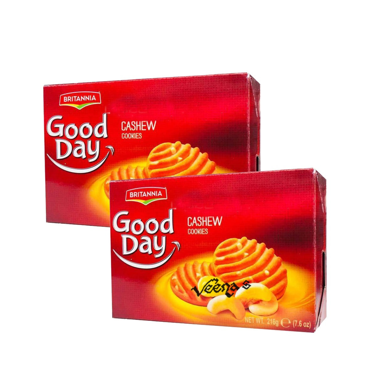 Britannia Good day Cookies Cashews (Pack of 2) 216g —