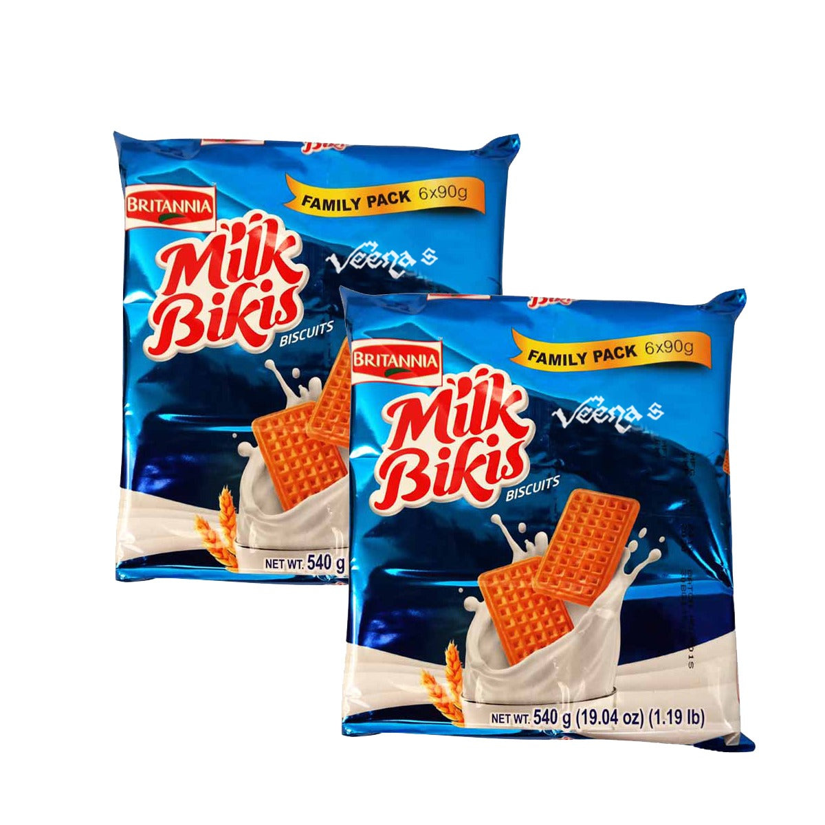 Britannia Milk Bikis Family Pack 540g (Pack of 2)
