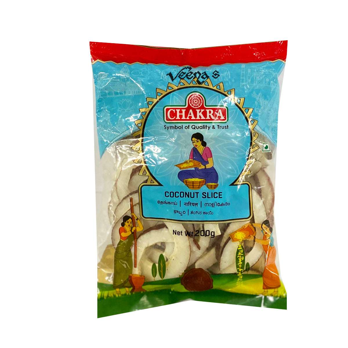 Buy Chakra Coconut Slice 200g at Veenas.com - Online Indian Grocery Store UK