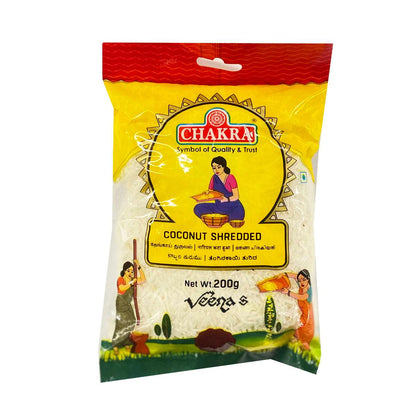 Buy Chakra Shredded Coconut 200g at Veenas.com - Online Indian Grocery Store UK