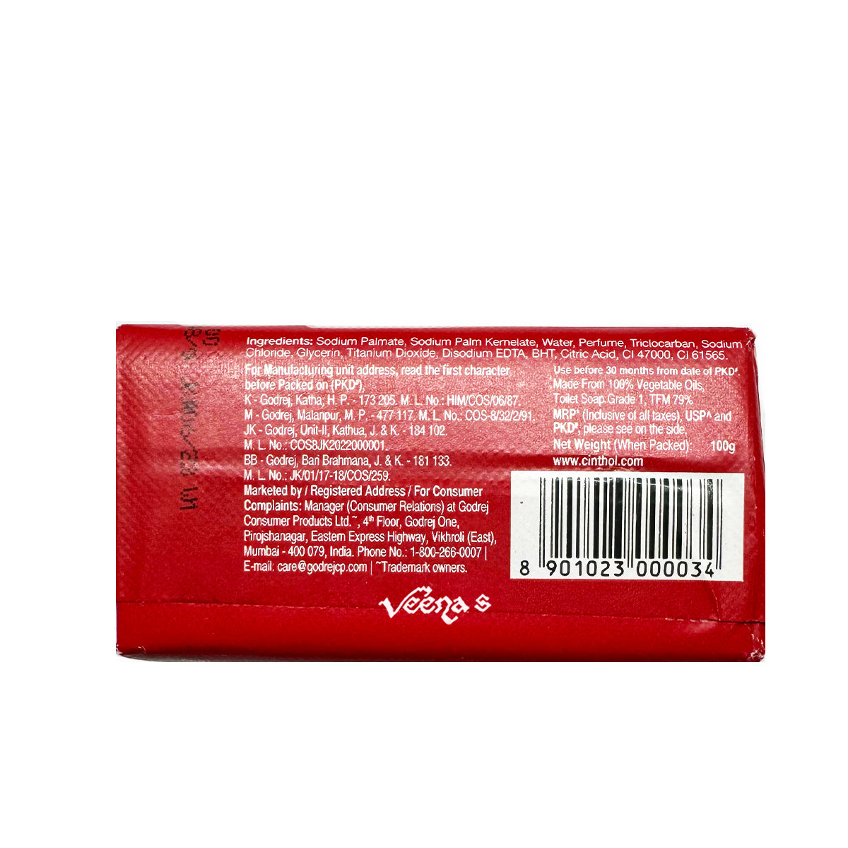 Cinthol Original Soap 100g 