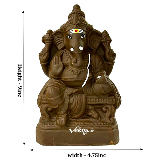 Clay Vinayagar 9 Inch