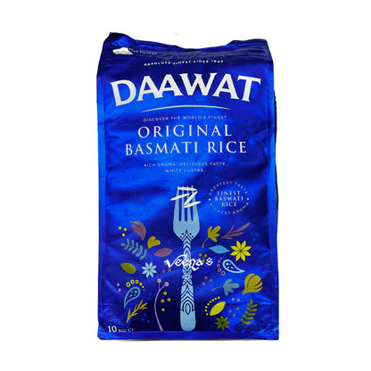 Buy Daawat Traditional Basmati Rice (Blue) 10kg at Veenas.com - Online Indian Grocery Store UK