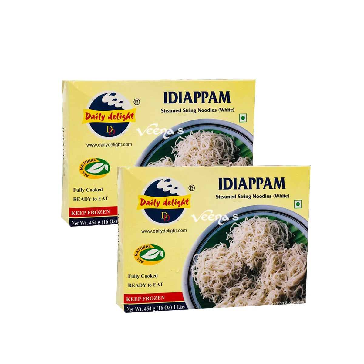 Buy Daily Delight Idiappam White 454g Pack of 2 at Veenas.com - Online Indian Grocery Store UK
