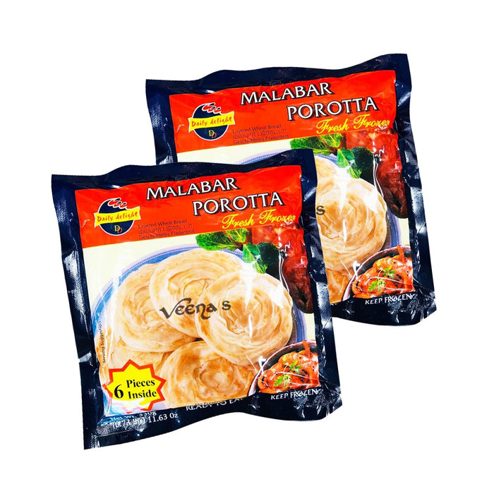 Daily Delight Malabar Porotta 330g Pack of 2